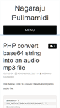 Mobile Screenshot of nagarajupulimamidi.com